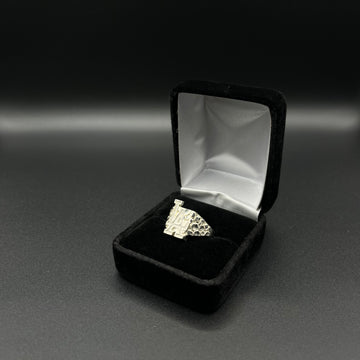 Men LA Nugget Ring 925. Silver