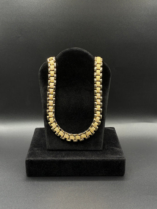 Men Rolex 24in chain 14k gold plated