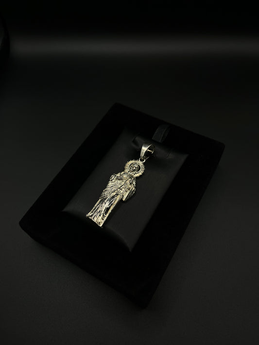 Men San Judas Pendant 925. Silver
