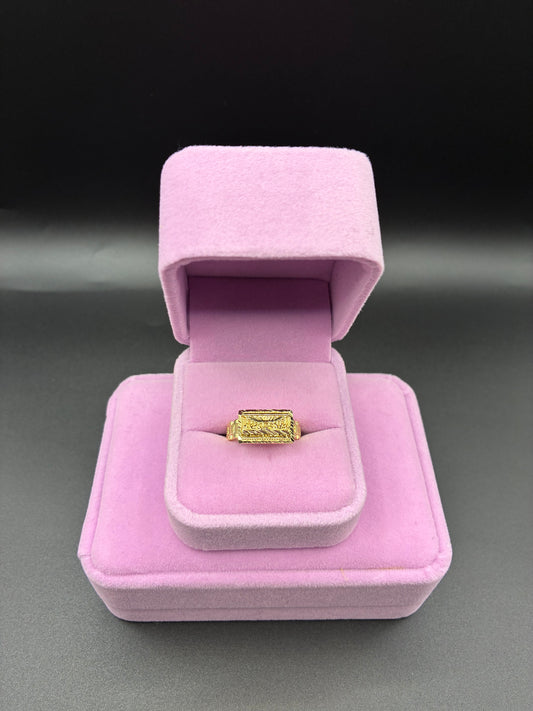 Women last supper Rolex ring 14k gold plated