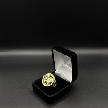 Men World Is Yours Ring 14k Gold Plated