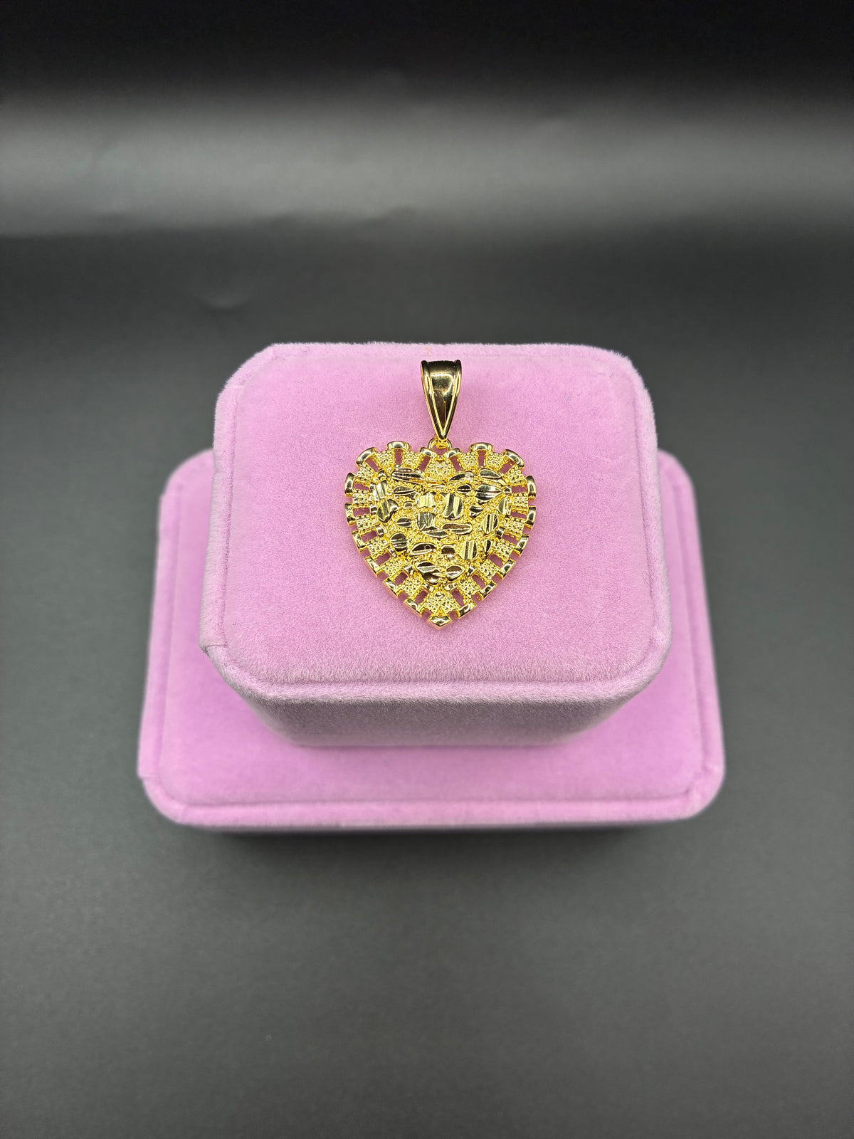 Women Rolex nugget pendant 14k gold plated
