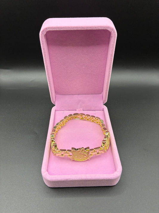 Women HK Rolex bracelet 14k gold plated