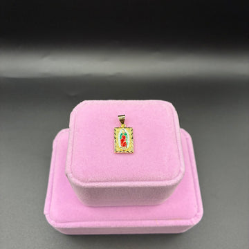 Women Virgin Mary pendant 14k gold plated