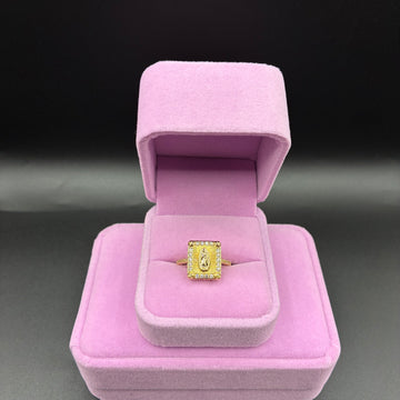 Women Virgin Mary ring 14k gold plated