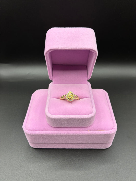 Women Nugget ring 14k gold plated