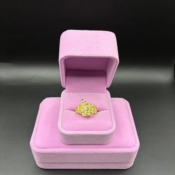Women LA ring 14k gold plated