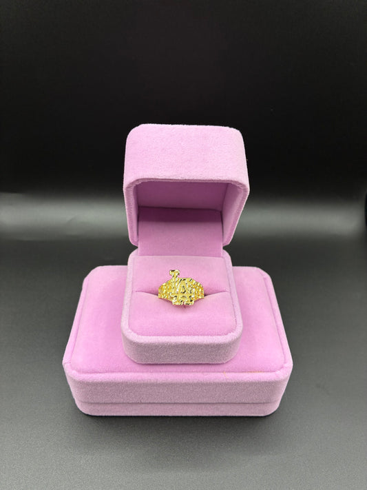Women LA ring 14k gold plated