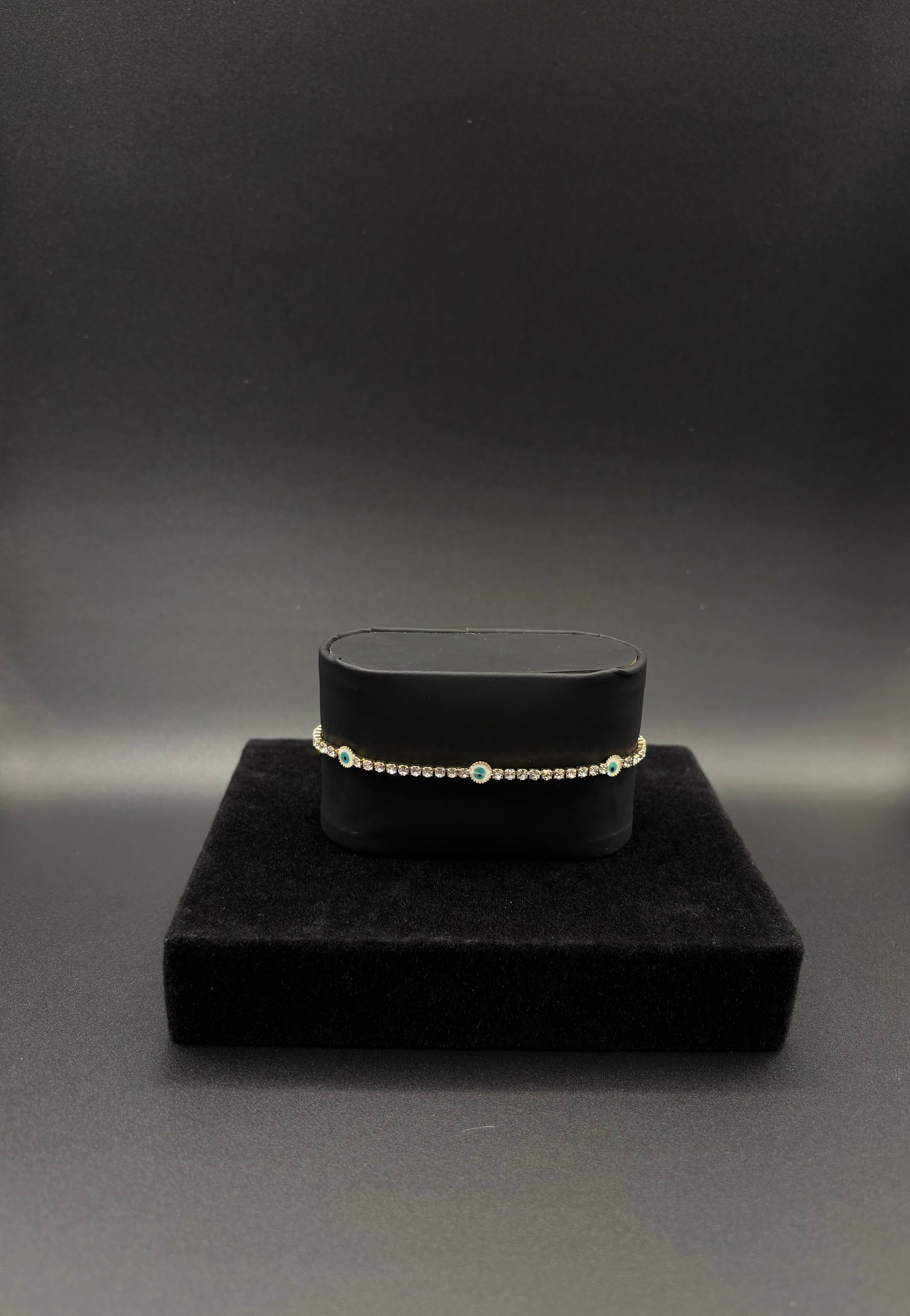 Women evil eye bracelet 14k gold plated