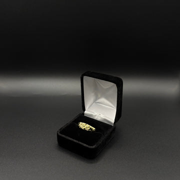 Men Nugget Rings 14k Gold Plated