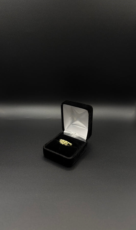 Men Nugget Rings 14k Gold Plated