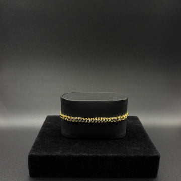 Women Rolex Diamond Cut Bracelet 14k Gold Plated