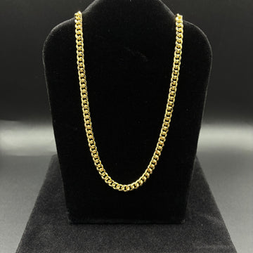 Men 24in Miami Cuban chain 14k gold plated