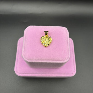 Women Nugget pendant 14k gold plated