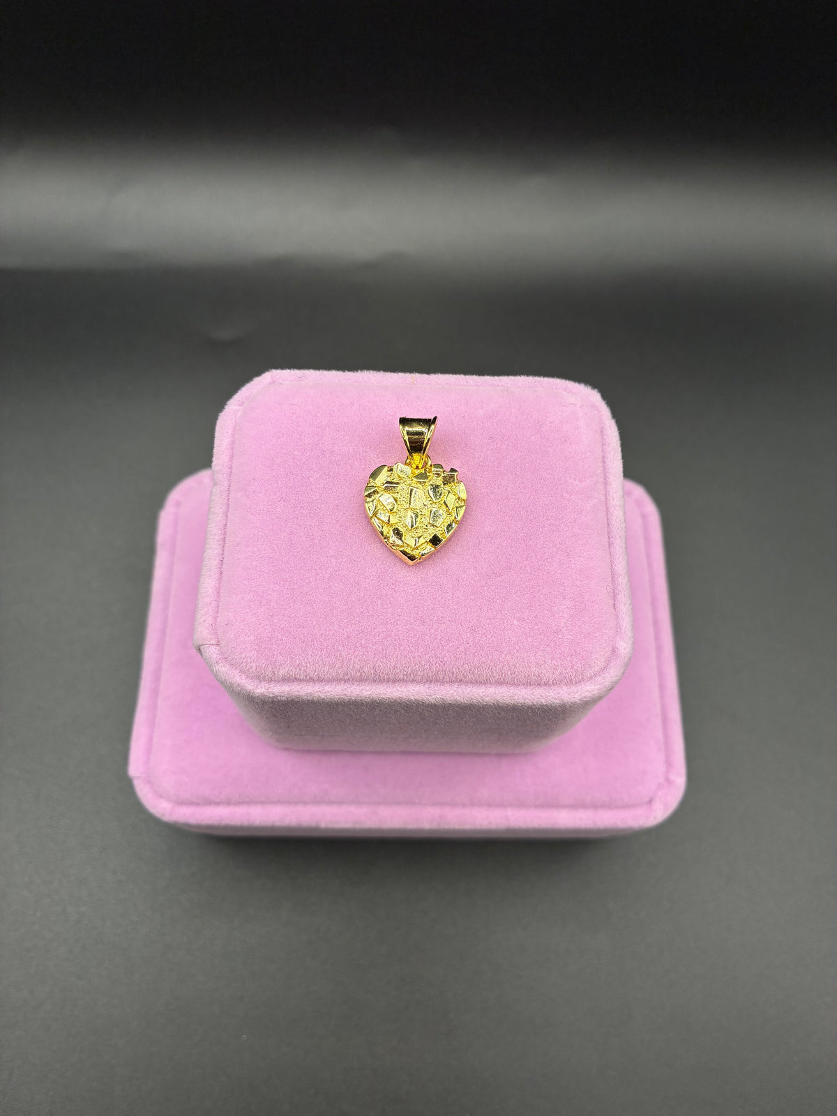 Women Nugget pendant 14k gold plated
