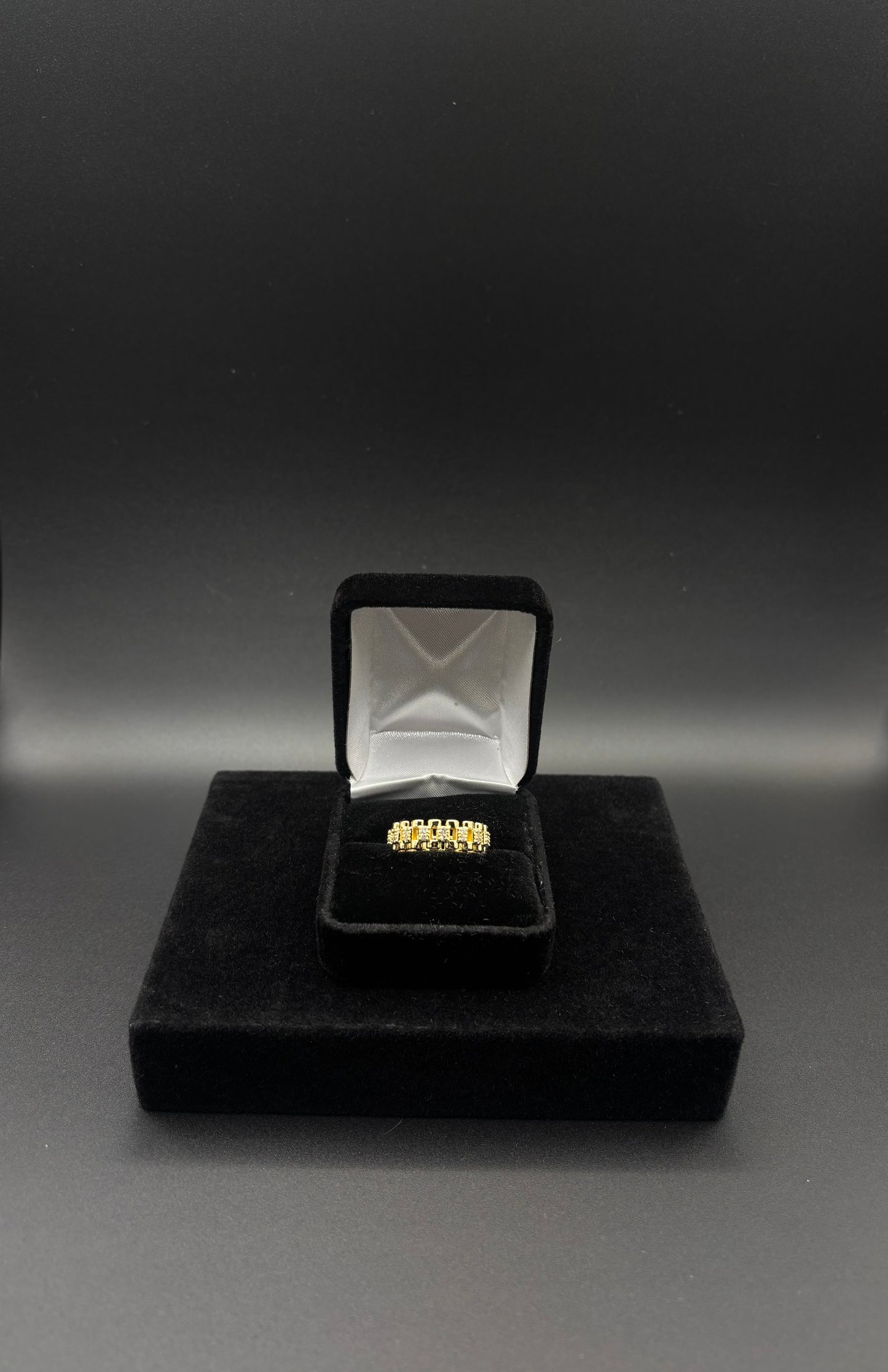 Women Rolex Style 14k Gold Plated Ring