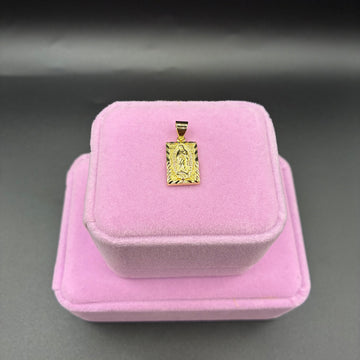 Women Virgin Mary pendant 14k gold plated