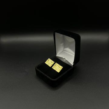 Men Última Cena Frame Earrings 14k Gold Plated