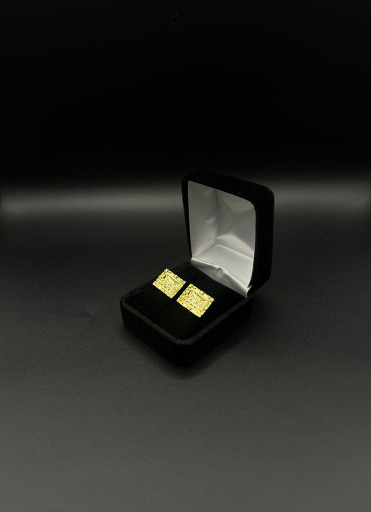 Men Última Cena Frame Earrings 14k Gold Plated