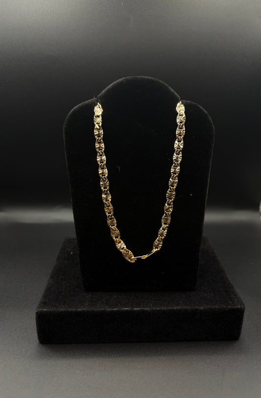 Men Marine Chain 23inch 14k Gold Plated