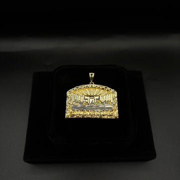 Men last supper pendant 14k gold plated